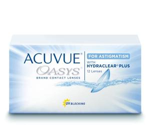 ACUVUE® OASYS for ASTIGMATISM con tecnología HYDRACLEAR® PLUS - Lenti Quindicinali -protezione UV - 12 lenti