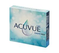 ACUVUE OASYS MAX 1-Day, lenti a contatto giornaliere; Comfort tutto il giorno e visione nitida, filtrano la maggior parte della luce blu-viola;+0.50 diottrie; BC 8.5; DIA 14.30; 90 lenti