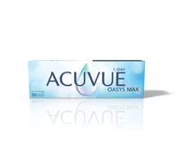 ACUVUE OASYS MAX 1-Day, lenti a contatto giornaliere; Comfort tutto il giorno e visione nitida, filtrano la maggior parte della luce blu-viola;+6.00 diottrie; BC 8.5; DIA 14.30; 30 lenti