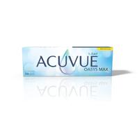 ACUVUE OASYS MAX 1-Day Multifocal; Lenti a contatto giornaliere; Visione chiara e nitida a tutte le distanze e in ogni condizione di luce;+1.25 diottrie; BC 8.4; DIA 14.30; ADD Medium; 30 lenti