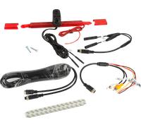 Acv hella telecamera di retromarcia 3a luce freno doppia vista per camper rosso