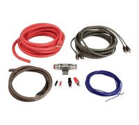 KIT IMPIANTO AUTO AMPLIFICATORE SUBWOOFER CAVI AUDIO RCA 20MM PORTAFUSIBILE 80A