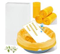 ACWOO 100 PC Commode Liner Pad Super Assorbenti, 100 PC acchetti Usa e Getta per WC, Sacchetti Monouso Portatili, Sacchetti Igienici da Campeggio, Facili Sacchetti Igienici a Chiusura per Poltrone