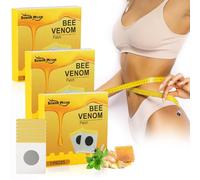 ACWOO Cerotti di Veleno D'api, 3 Scatole Cerotti di Drenaggio Linfatico al Veleno D'api, Traspirante Cerotti Linfatici er le Curve del Corpo, Eliminare la Cellulite, Lenitivo e Rilassante