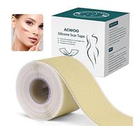 ACWOO Cerotti Silicone Cicatrici, 4x300cm Fogli Cicatriziali in Silicone, Professionali per Cicatrici Causate da Taglio Cesareo, Chirurgia, Ustioni, Cheloidi, Acne e Altro