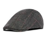 ACWOO Piatto Berretto da Uomo, Flat cap in Cotone in Tweed Regolabile,ClassicoNewsboy Flat cap, Retro Coppola Cappello, Basco da Uomo Strillone Cappelli di Edera, Primavera Autunno Inverno
