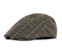 ACWOO Piatto Berretto da Uomo, Flat cap in Cotone in Tweed Regolabile,ClassicoNewsboy Flat cap, Retro Coppola Cappello, Basco da Uomo Strillone Cappelli di Edera, Primavera Autunno Inverno