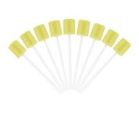 ACWOO Spugna per Igiene Orale, 100 PCS Bastoncini per La Pulizia per Bocca, Conveniente Sterili Tamponi Monouso, Igiene Orale Bastoncini per Igiene Orale, Medica, Denti (Giallo)