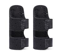 ACWOO Stecche per le Dita, 2 Pezzi Stecca per Dito Regolabile, Supporto di Mano Splint Dito per Allevia il Dolore, Tendinite, Artrite, Slogato, Rotto, Frattura (Nero)