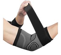 ACWOO Tutore Epicondilite Gomito, 2Pz Tutore a Compressione per Gomito Unisex, Gomitiere Palestra, Supporta per Allevia Il Dolore Al Gomito Del, All'artrite e Tutti I Tipi di Sport(L)