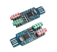 Acxico 2 Pz CM108 USB Drive Free USB Scheda Audio Del Computer Portatile Scheda Audio Esterno Modulo k