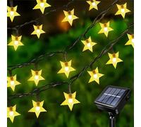 Acxilexy 12M 100LED Catena Luminosa Stella Esterno Solare, Catena Luminosa Stella Solare, 8 Modalità, Impermeabile Catena Luminosa Stella per Giardino Festa Natale Esterno Interno