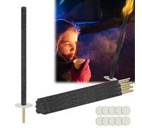 ACXIN 100 fiaccole di cera, tempo di combustione, 100 minuti, con manico extra lungo, torcia da fuoco, giardino, lanterna, divertimento per escursioni notturne