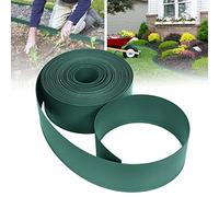 ACXIN Bordo per falciatura in plastica PP, 60 m, bordatura per aiuole, per vialetti, delimitazioni, facile da lavorare, resistente ai raggi UV e alle intemperie, 118 mm x 4 mm, verde