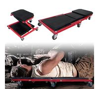 ACXIN Carrello pieghevole 2 in 1 per officina, carrello da officina, divano con 6 ruote a 360°, portata 150 kg