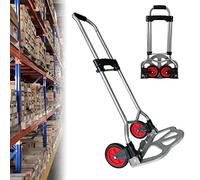 ACXIN - Carrello portapacchi, con manico estraibile e 2 ruote, carrello pieghevole, portata fino a 60 kg, 95 x 38 x 38,5 cm