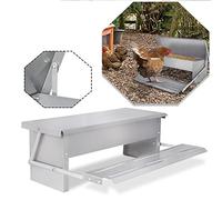 ACXIN Mangiatoia automatica per polli da 5 kg, mangiatoia automatica per polli e polli con pedale autoaperto, coperchio impermeabile a prova di ratti