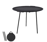 ACXIN Piastra per barbecue con 3 gambe, Ø 45 cm, padella rotonda per esterni, realizzata in ghisa, robusta e resistente al calore, fornita con una custodia portatile