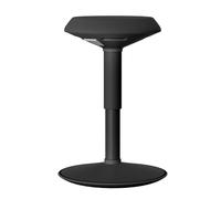ACXIN Sgabello ergonomico da ufficio, altezza regolabile, 43 - 61 cm, con base antiscivolo, per casa e ufficio, colore nero, rotondo