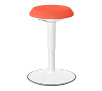 ACXIN Sgabello ergonomico da ufficio, altezza regolabile, 43 - 61 cm, con base antiscivolo, per casa e ufficio, arancione, rotondo