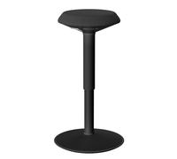 ACXIN Sgabello ergonomico da ufficio, altezza regolabile, 54-79 cm, con base antiscivolo, per casa e ufficio, colore nero, rotondo