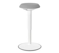 ACXIN Sgabello ergonomico da ufficio, altezza regolabile, 54-79 cm, con base antiscivolo, per casa e ufficio, grigio, rotondo