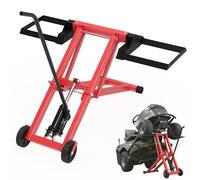 ACXIN Sollevatore per tosaerba, Piattaforma di sollevamento per trattore tosaerba, Sollevatore per trattore tosaerba regolabile in altezza, Telaio in acciaio, Ruote in PVC, Portata 227 kg, Altezza