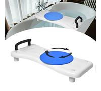ACXIN Tavola da Bagno per Anziani con Porta Sapone e Maniglia per Vasca da Bagno 41-63 cm, Regolabile con Giradischi Carico massimo: 150 kg
