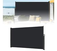 ACXIN Tenda da sole laterale allungabile, 200 x 300 cm, protezione dal vento, per balcone e terrazza, grigio scuro