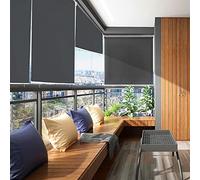 ACXIN Tenda da sole verticale, 100 x 240 cm, per balcone, terrazza, giardino, protezione solare e dal vento, resistente alle intemperie, antracite