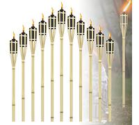 ACXIN Torce da giardino per esterni, in bambù, per esterni, altezza: 90 cm, con stoppino di olio (24 pezzi)