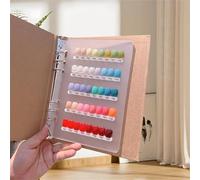 Acycoin2A ㅤ Acycoin2A - Organizer per unghie con 120 colori, espositore e conserva, con biadesivo e unghie finte