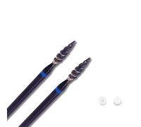 Acycoin2A 10 millimetri Tornado Fiamma Nero Diamante Chiodo Drill Bit Spirale Cuticola Pulito Russo Nail Bit Callo Strumento di Rimozione Della Pelle Morta