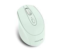AD ADVANCE Feel Series: mouse wireless 2,4 GHz 1600 DPI/Nano ricevitore USB / 4 pulsanti e rotella di scorrimento/clic ultra silenzioso e design ergonomico/compatibile: Windows, macOS (verde)