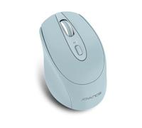 AD ADVANCE Feel Series: mouse wireless 2,4 GHz 1600 DPI/Nano ricevitore USB / 4 pulsanti e rotella di scorrimento/clic ultra silenzioso e design ergonomico/compatibile: Windows, macOS (blu)
