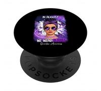 Ad agosto indossiamo viola la giornata di sensibilizzazione sull'overdose viola PopSockets PopGrip Adesivo
