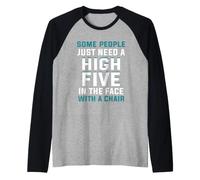 Ad Alcune Persone Basta darsi Il Cinque in Faccia con Una Maglia con Maniche Raglan