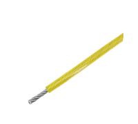 Ad Alta Resistenza Cavo metallico rivestito in PVC colorato in acciaio inossidabile 304 da 0,38 mm a 8 mm(Yellow,4mm-50m)