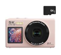 Ad alta Risoluzione 80MP Fotocamera Digitale Doppio Display 18X Zooming Capacità WiFi Live Streaming Per Social Media Sensori Fotocamera Digitale Zoom