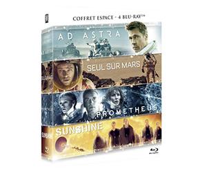 Ad astra + seul sur mars + prometheus + sunshine - coffret 4 films