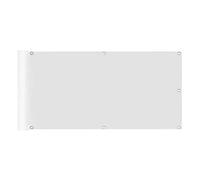 AD-BCrbgen Bordo for balconi, Resistente alle intemperie, Protezione UV, Opaco, Privacy al 100%, for recinzioni, terrazze, Giardini, Piscine, Verde Scuro(White)