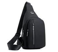 AD-BCrbgen Borsa a Tracolla Singola con Tracolla, Grande capacità, Zaino da Uomo, for Sport e Tempo Libero, con Membrana(Brown)