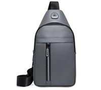 AD-BCrbgen Borsa a Tracolla Singola con Tracolla, Grande capacità, Zaino da Uomo, for Sport e Tempo Libero, con Membrana(Khaki)