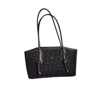 AD-BCrbgen Borsa a Tracolla Vintage da Donna, Borsa Autunnale Y2k con Manico Superiore, Borsa a Mano in Pelle, Piccole Borse a Tracolla for l'autunno(Leopard-Black)