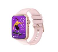 AD-BCrbgen Chiamata Bluetooth Basso consumo energetico Allenamento della respirazione con ossigeno nel sangue Orologio intelligente con livello di nuoto impermeabile (Color : Pink)