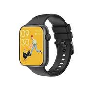AD-BCrbgen Chiamata Bluetooth Basso consumo energetico Allenamento della respirazione con ossigeno nel sangue Orologio intelligente con livello di nuoto impermeabile (Color : Black)