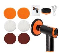 AD-BCrbgen Lucidatrice for Auto a Doppia Azione Senza Fili, Potente lucidatrice Wireless e smerigliatrice efficiente a Batteria(Orange)