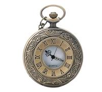 AD-BCrbgen Orologio da Tasca Meccanico Steampunk da 2 Pezzi con Catena - Orologio da Uomo Vintage in Ottone a Carica Manuale, Orologio da Gilet in Stile Antico e Set di Accessori for ciondoli