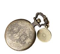 AD-BCrbgen Orologio da Tasca Meccanico Steampunk da 2 Pezzi con Catena - Orologio da Uomo Vintage in Ottone a Carica Manuale, Orologio da Gilet in Stile Antico e Set di Accessori for ciondoli