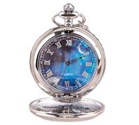 AD-BCrbgen Orologio da Tasca Meccanico Steampunk da 2 Pezzi con Catena - Orologio da Uomo Vintage in Ottone a Carica Manuale, Orologio da Gilet in Stile Antico e Set di Accessori for ciondoli